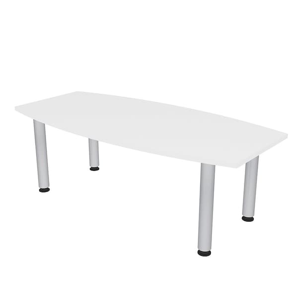 33.5 in W, 59.5 in L, 29 in H, Engineered Wood Top, White